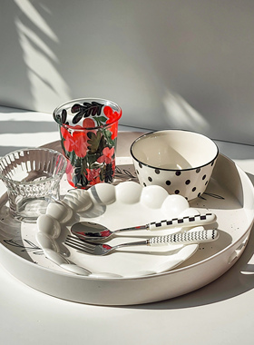 样板间餐桌奶油风家居软装摆件