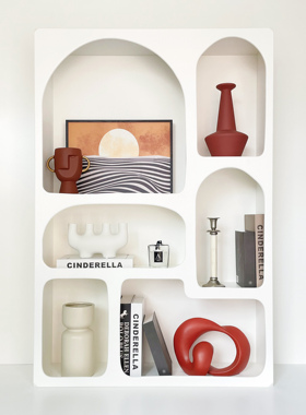 简约现代书柜家居软装饰品摆件