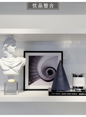 样板间书柜家居软装饰品摆件组合