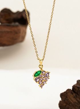 跨境东莞钛钢饰品不锈钢首饰不掉色轻奢时尚锁骨链配饰批发项链女