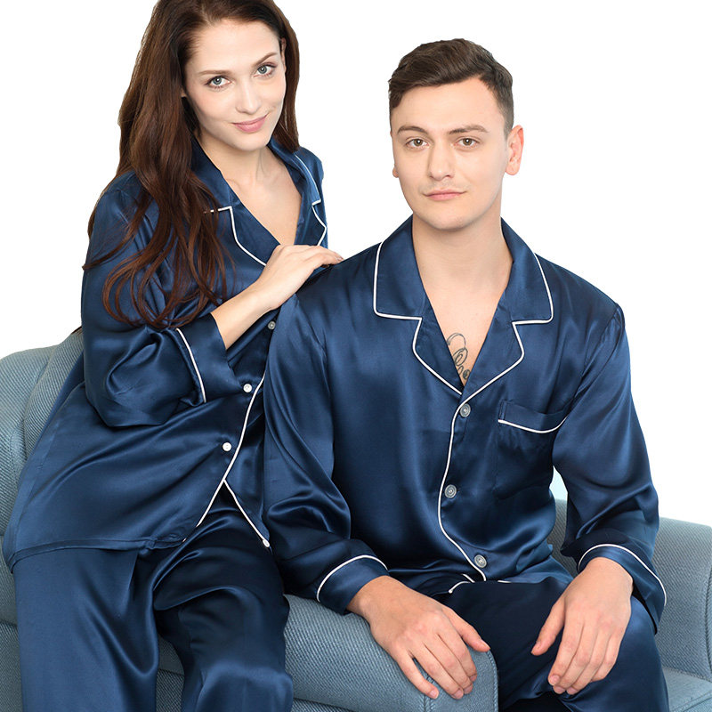 岱之青情侣两件套男女夏结婚睡衣 岱之青睡衣/家居服套装