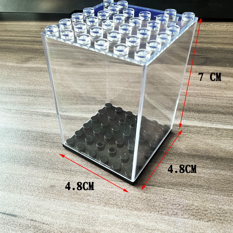 兼容乐高人仔展示盒公仔小人防尘罩亚克力收纳透明盒子马桶人积木 - 图1