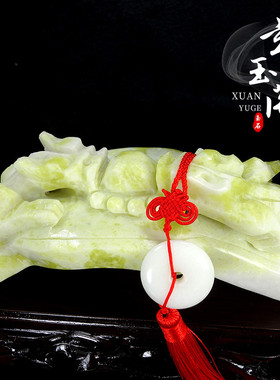 天然玉石蓝田工艺品客厅