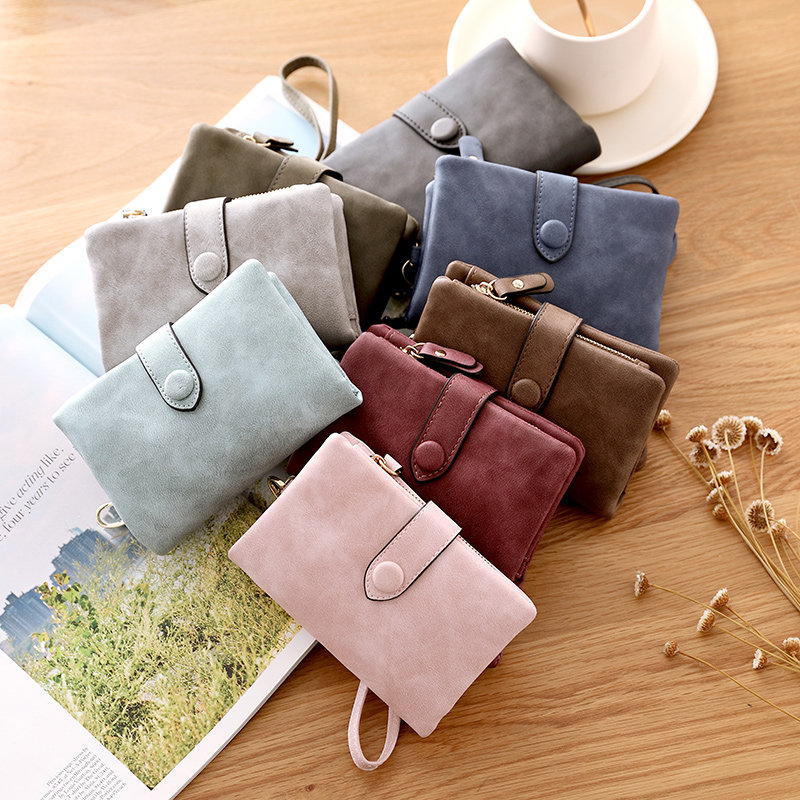 伊人贝贝多功能女士短款韩版潮钱包 获丰箱包钱包