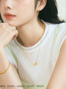 周生生Essence永系列黄金足金三生三世手镯金饰镯子送礼95622K