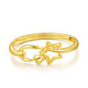 Chow Sang Sang official authentic Essence series gold solid gold glitter star ring open ring 11661R