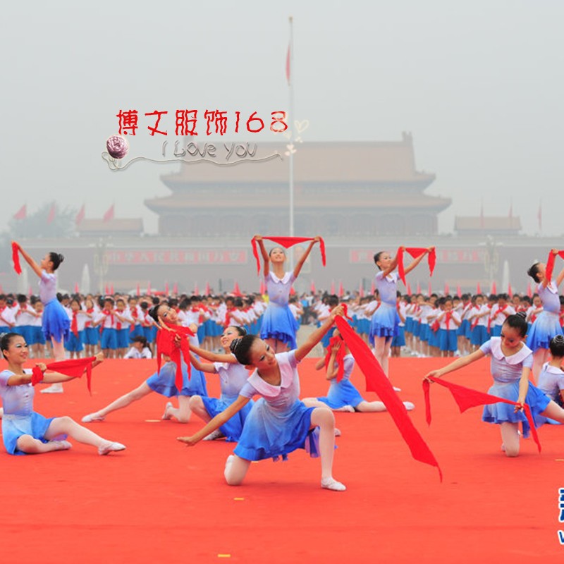 国庆儿童合唱服演出服中小学生朗诵男女童大合唱团红歌表演服服装-图1