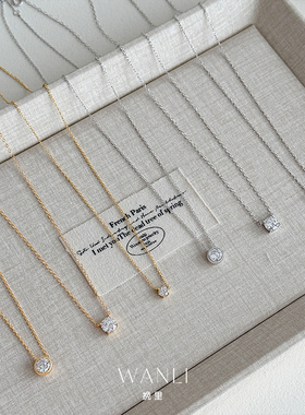 纯银项链鼻屎钻吊坠女款2025新款