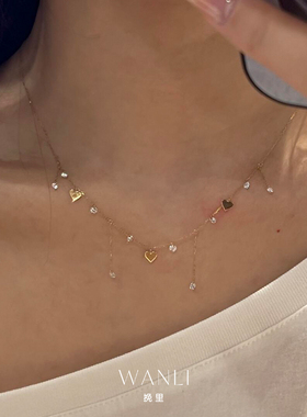 爱心流苏项链女2025新款