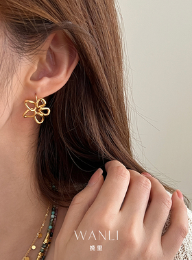 挽里彩色碧玺天然石串珠项链小众