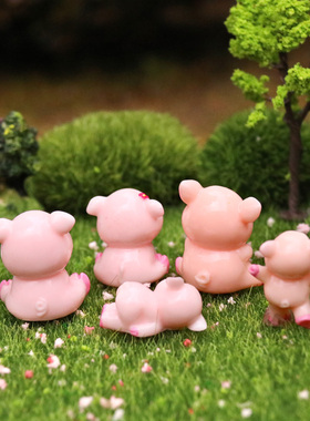 苔藓微景观可爱风公仔树脂工艺品