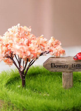 微景观摆件多肉小盆栽花盆装饰树脂工艺品彩绘英文字母指路牌花插