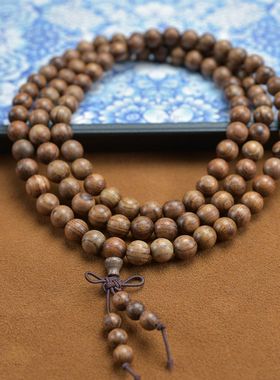 正宗黑花梨108颗男女手串链DIY饰品配件木质文玩佛珠念珠严选送礼