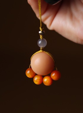 可爱爪子原生态黄菩提根手机链挂绳防丢指环扣挂件吊坠绕指柔挂件