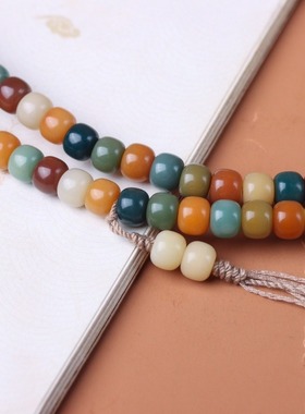 绿野仙踪多宝菩提水润高抛白玉菩提干磨玉化菩提敦煌文玩手串佛珠