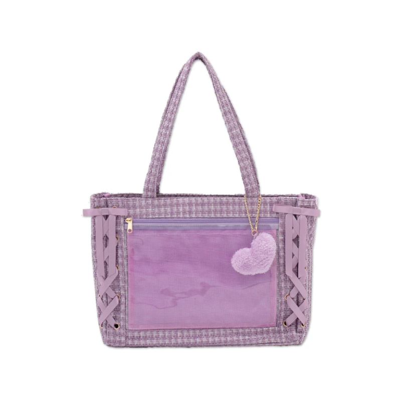 wego丝带痛新款小香风痛包带爱心挂件2月到货直邮发货二次元痛包 - 图0