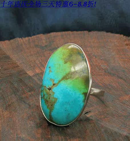 Various natural turquoise sterling silver handmade rings on sale