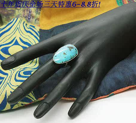 Various natural turquoise sterling silver handmade rings on sale