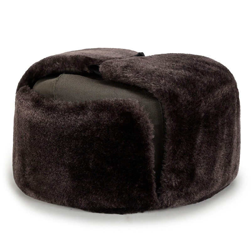 东北雷锋帽加厚军人帽子秋冬户外保暖防风骑车帽子护耳帽男女棉帽 实用礼物推荐 始料不及礼物网