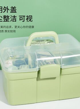 新款大号多层大容量收纳盒整理桌面甲油胶储物工具箱子美甲店专用