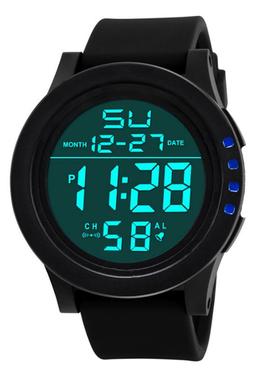 经典时尚双显电子手表多功能户外运动防水冷光男士商务电子表批发