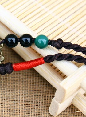 复古民族风红色花朵项链