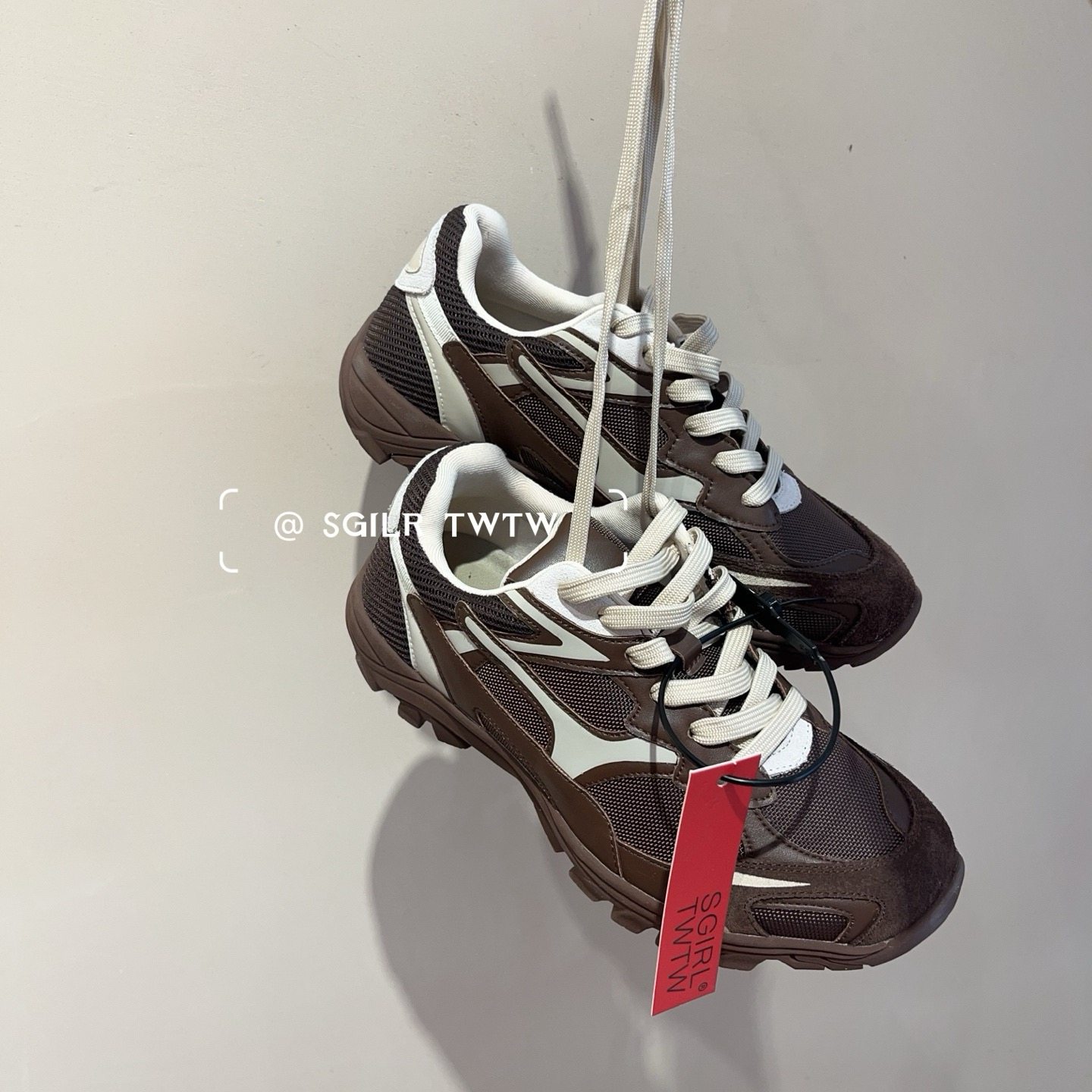 SGIRL TWTW时尚厚底拼色透气老爹鞋女2025秋季新款百搭休闲运动鞋,淘宝优惠券,粉丝福利购,淘宝优惠卷