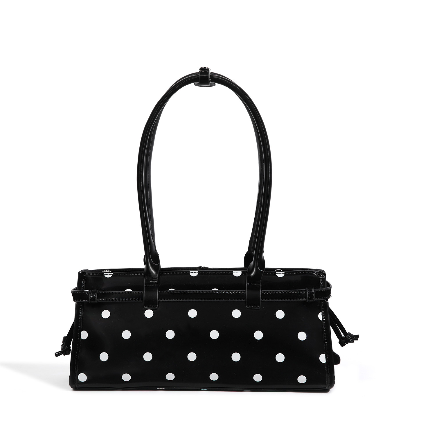 NBY原创潮牌小众设计高级感波点包女早春黑色轻奢百搭腋下法棍包,淘宝优惠券,粉丝福利购,淘宝优惠卷