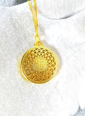 新中式时尚八宝罗盘聚福项链ZD0605