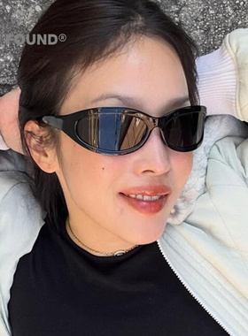 2026新款复古椭圆框防紫外线墨镜