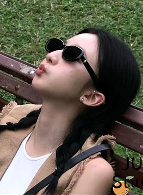 防紫外线椭圆形Y2K千禧复古风