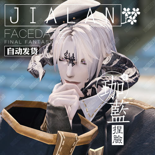 【珈蓝】最终幻想14 ff14捏脸数据脸型 敖龙族龙男 暮晖酷帅 蓝冰 - 图3