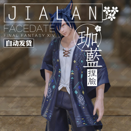 【珈蓝】最终幻想14 ff14捏脸数据脸型 猫魅族猫男 日猫 威廉 - 图1