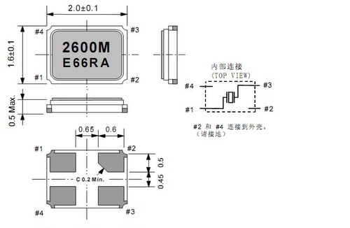 2016 无源贴片晶振 8PF 10PPM 16M 16MHZ 16.000MHZ SJK 小尺寸 - 图0