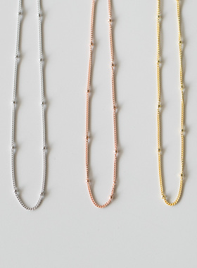 choker超细纯银项圈锁骨链定制