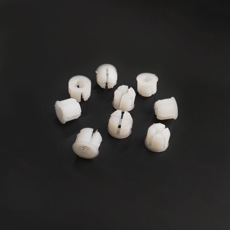 家具三合一连接件螺母四瓣开口塑料膨胀胶粒衣柜快装式细牙预埋 - 图2