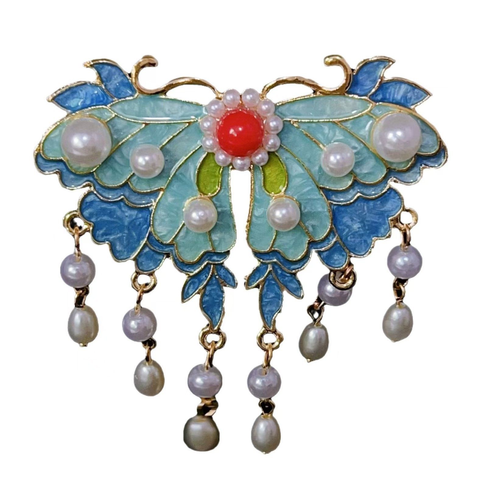 国风醒狮发夹珍珠边夹高级感小香风发卡头饰批发义乌鸭嘴夹饰品女,淘宝优惠券,粉丝福利购,淘宝优惠卷