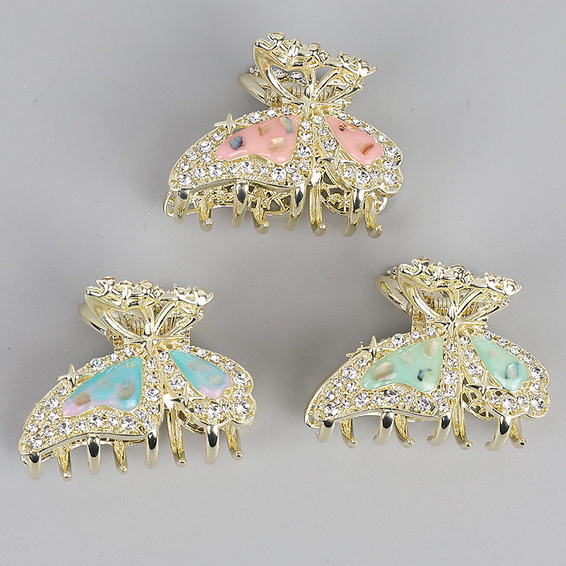 韩版水钻蝴蝶抓夹半扎发后脑勺高级感马尾发夹中号鲨鱼夹头饰发卡,淘宝优惠券,粉丝福利购,淘宝优惠卷