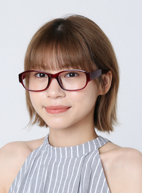 户外复古红色方框拍照眼镜女款