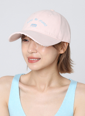 蕾丝边黄色鸭舌帽女夏季新款帽子