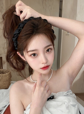 新优雅褶皱防滑发箍女2025新款
