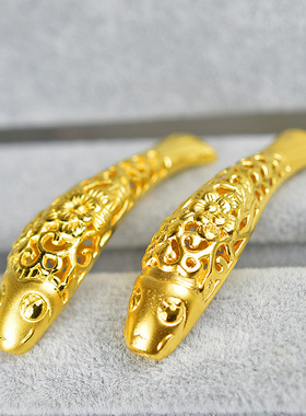 硬金复古年年有余转运珠新品