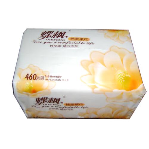 蝶枫460系列抽取式纸巾抽纸/面纸/餐巾纸360张 5提多省市包邮 - 图2