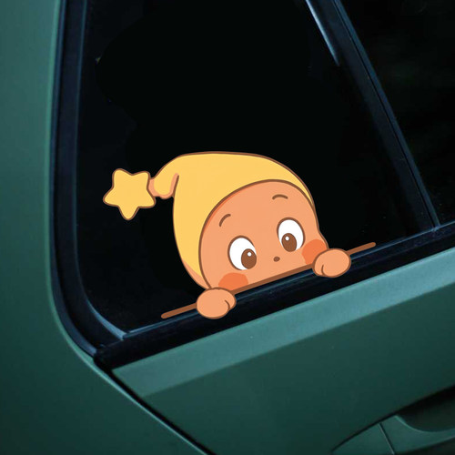 卡通TwinkleTwinkle星星人可爱玩偶贴纸创意电动车汽车贴纸车身贴 - 图3