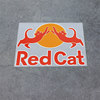 Snowboard redcat personalized creative reflective helmet decorative stickers waterproof luggage earphone box motorcycle