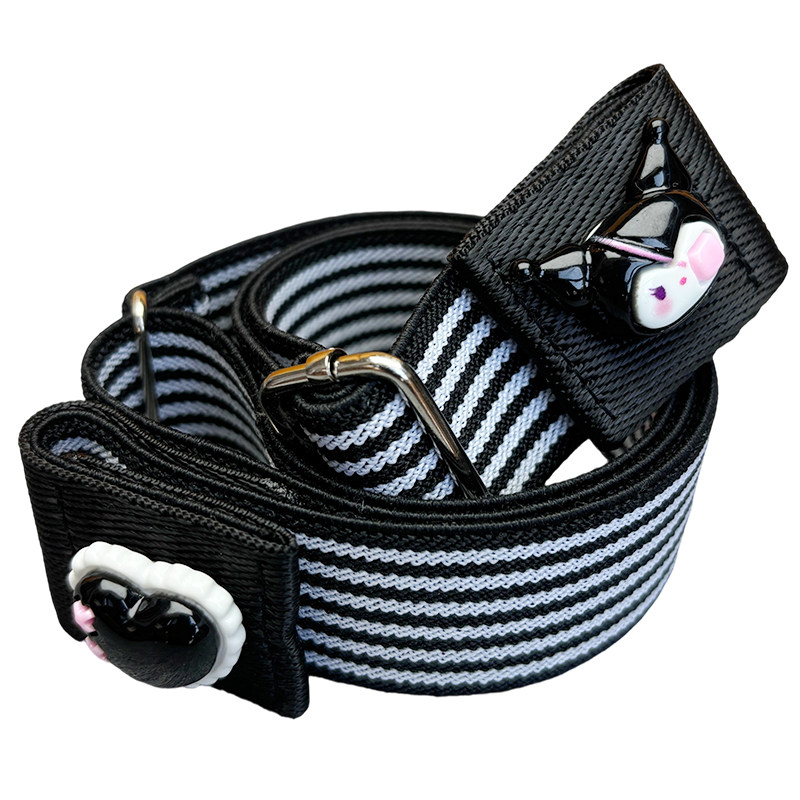 小香风酷洛咪弹力懒人女士腰带松紧牛仔裤子收腰神器隐形皮带女款