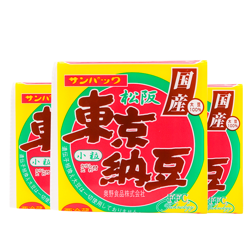 日本原装进口东京纳豆132g/组*3 日料传统发酵美食日式食品零食