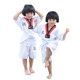 Children's pure cotton short-sleeved Taekwondo uniform