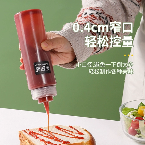 Пластиковая сжатия бутылочки пищевые соревнования коммерческий сжатие уксуса джема джема томатное салат бутылка домашние приправы бутылка кухня масла горшок