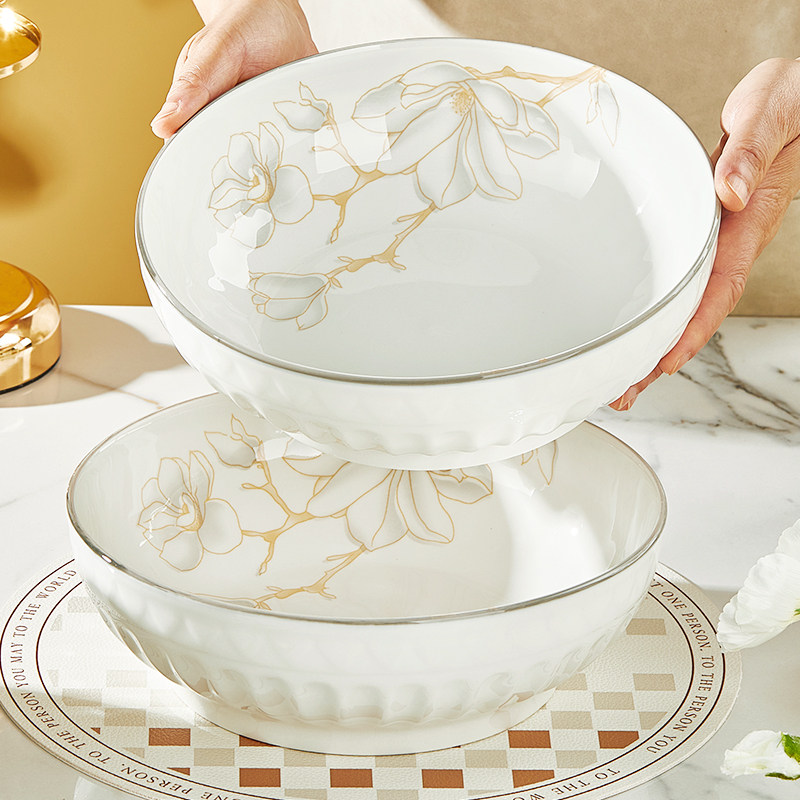 陶瓷大汤碗家用2026特大号汤盆海鲜酸菜鱼碗大盆大码餐具加厚大碗,淘宝优惠券,粉丝福利购,淘宝优惠卷